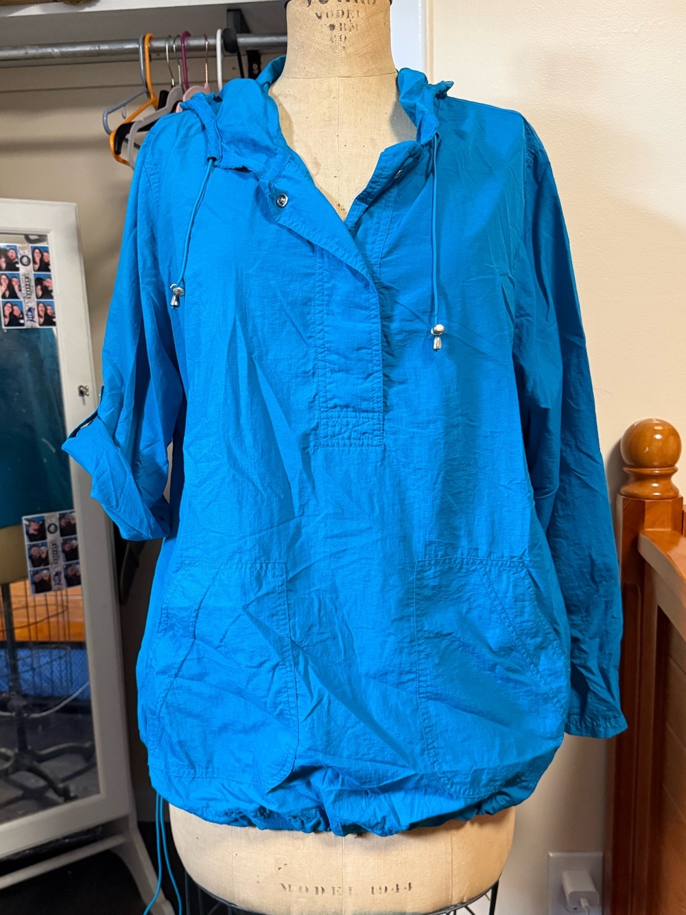 Hanes Women's Utility Jacket in Teal